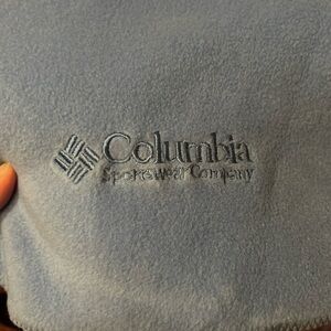 Columbia Sportswear Co baby blue  double layer fleece neck wrap scarf